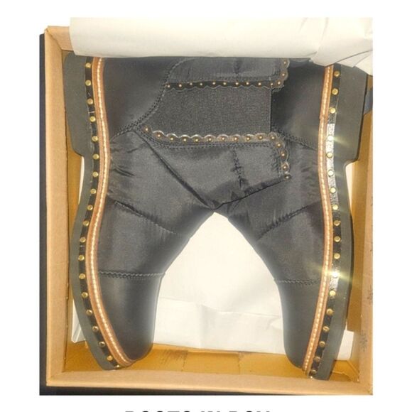 FREE PEOPLE ATLAS PUFFER CHELSEA WINTER ANKLE BOOTS NEW IN BOX SIZE 9 - Picture 12 of 15